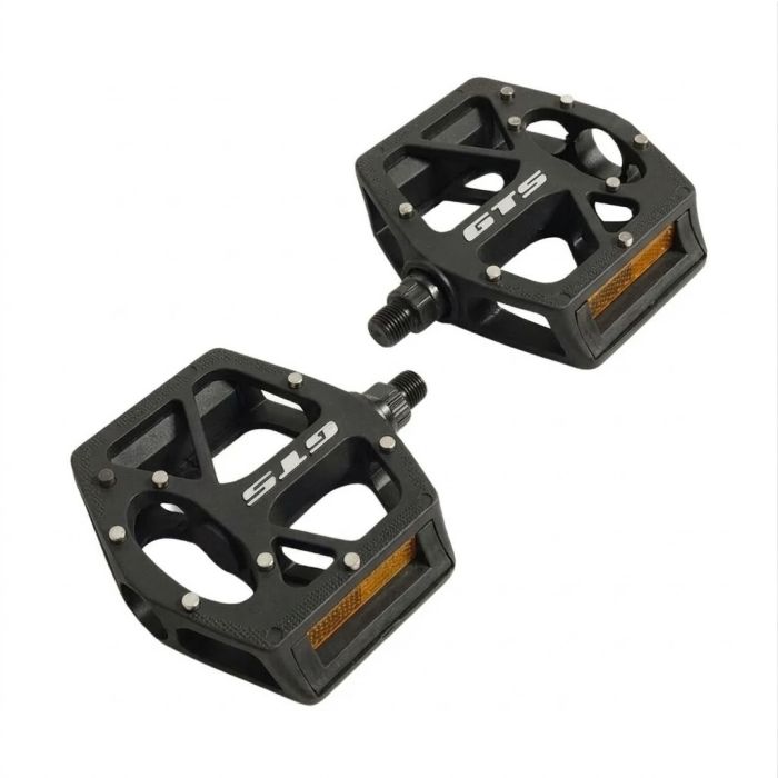 Pedal Gts Plataforma Nylon Rosca Grossa 9/16 Preto Mtb
