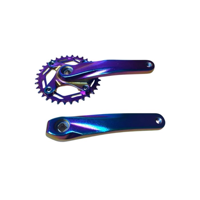 Pedivela Gts Single Mtb Ponta Quadrada Coroa 34 D Bcd 104 Camaleão
