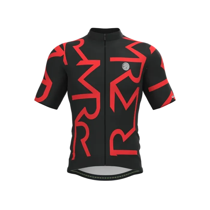 Camisa Ciclismo Mauro Ribeiro Identite Preto e Vermelho