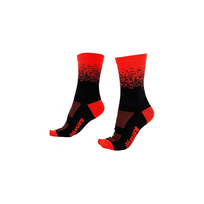 Meia Cano Longo Hupi Splash Vermelho