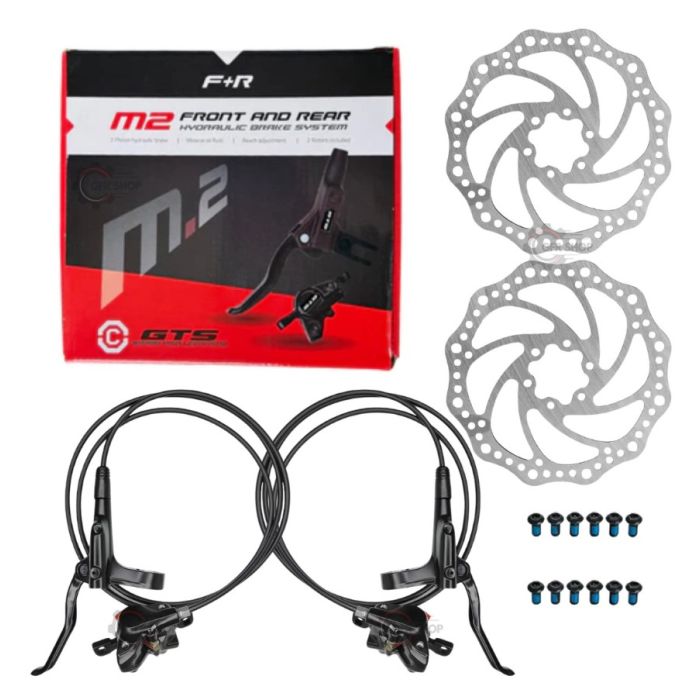 Freio Hidráulico Bike GTS M2 C/ Par Disco