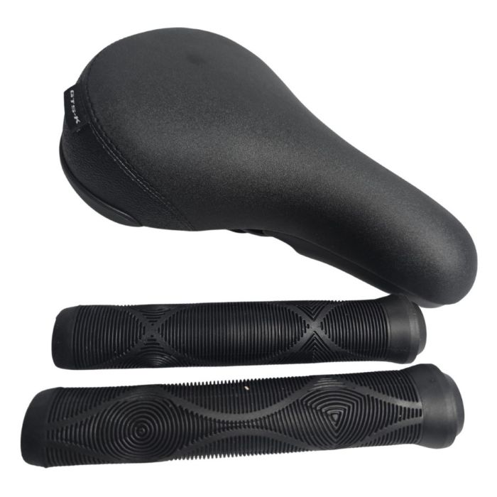 Kit Selim e Manopla Bmx Gts 243 Freeride Bike Dirt Jump - Preto