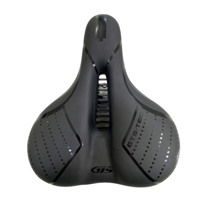 Selim MTB GTS Tec com Refletivo Vazado Preto