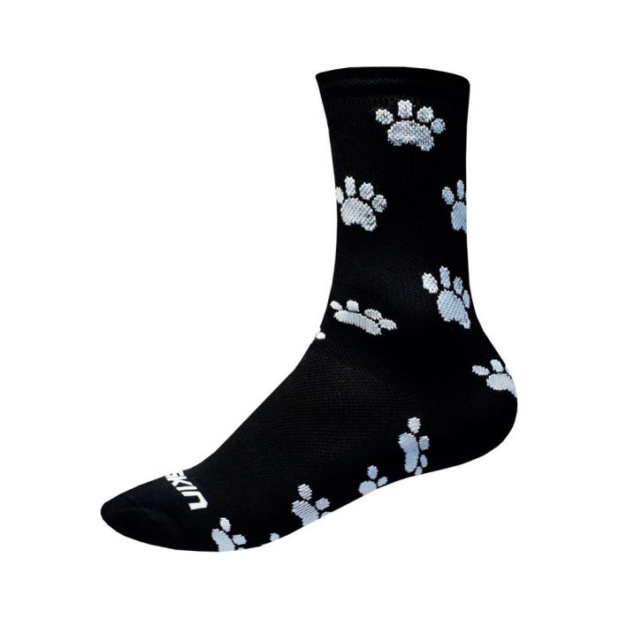 Meia Ciclismo Skin Sport Paw Print 35 a 39 Cano 13 cm