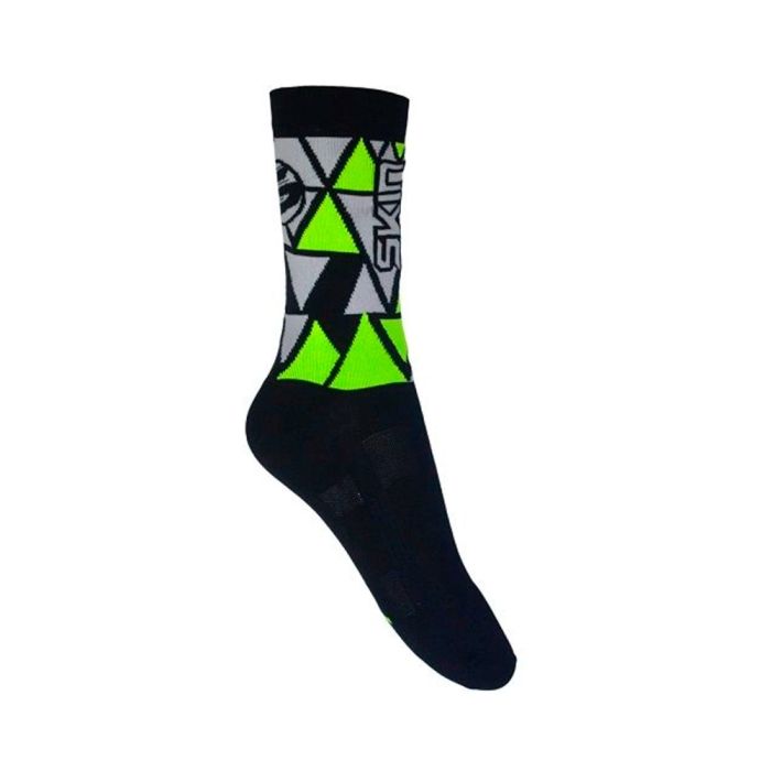 Meia Ciclismo Skin Sport Triangles 38 ao 43 Cano 17 cm