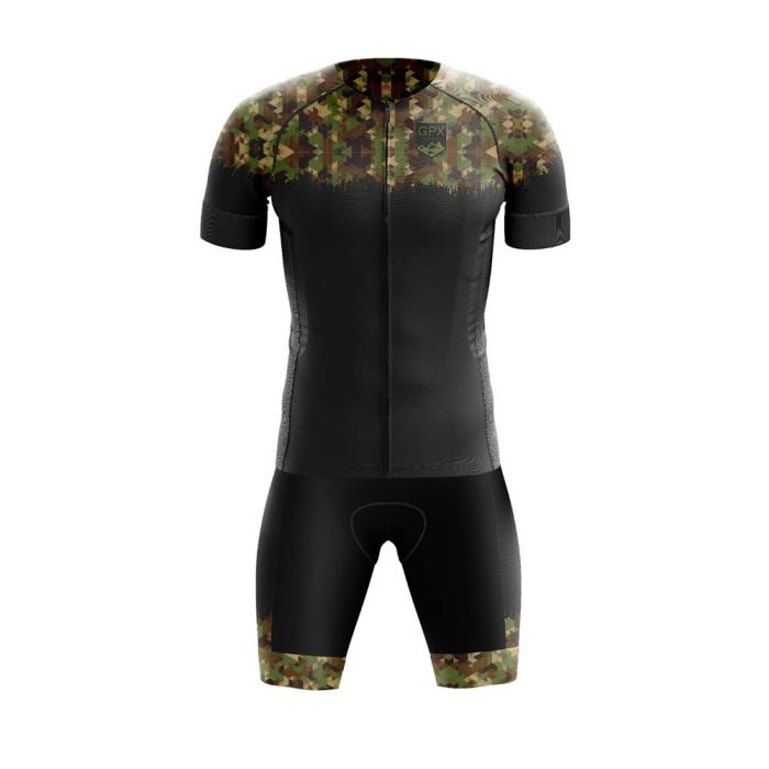 Conjunto Ciclismo Bretelle e Camisa GPX Elite Sniper- GEL
