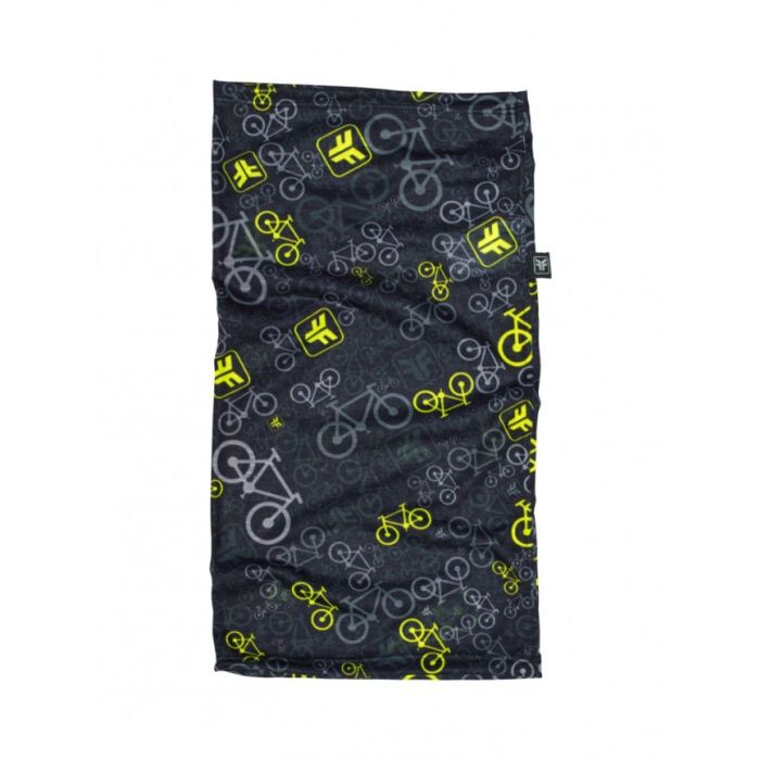 Bandana Free Force Multiuso Multihead Bicycle Preto/Amarelo
