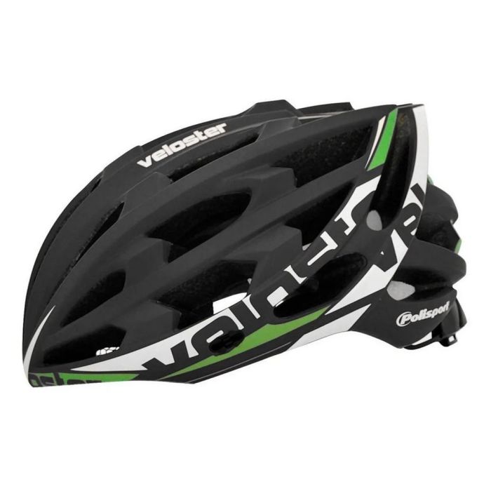 Capacete Ciclismo Polisport Veloster Preto e Verde