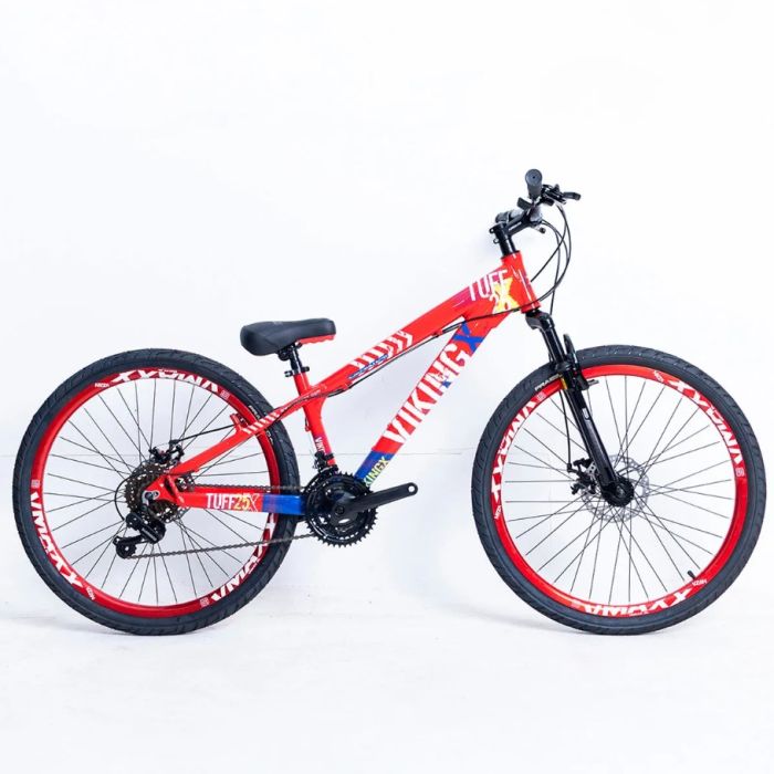 Bicicleta 26 Vikingx 21v Shimano - Tuff X-25 - Vermelho - Cor 2026
