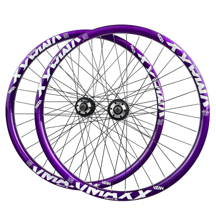 Par De Rodas Aro 26 Vzan Vmaxx em Alumínio Freio A Disco Cubos Roda Livre