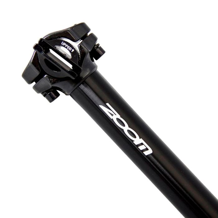 Canote Selim Zoom SP-178K Alumínio Anodizado 31.6x400 mm Preto