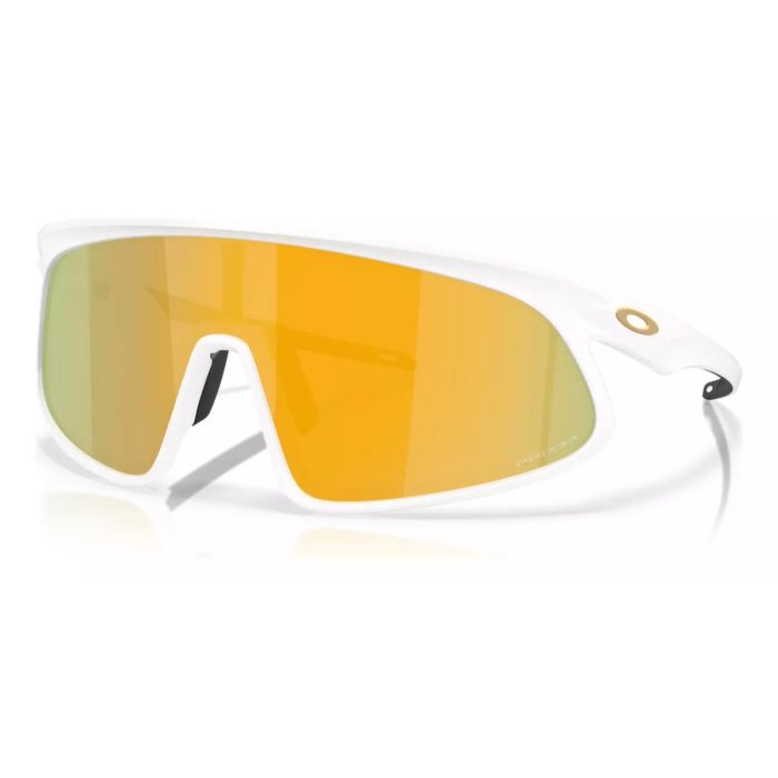Óculos Ciclismo Oakley RSLV Matte White Prizm 24k