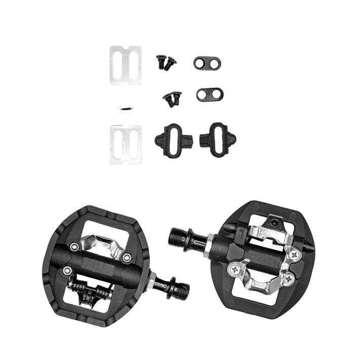 Pedal Clip Plataforma Gta Spd Bike Mtb Rolamento Eixo Cr-mo Bucha Du 9/16