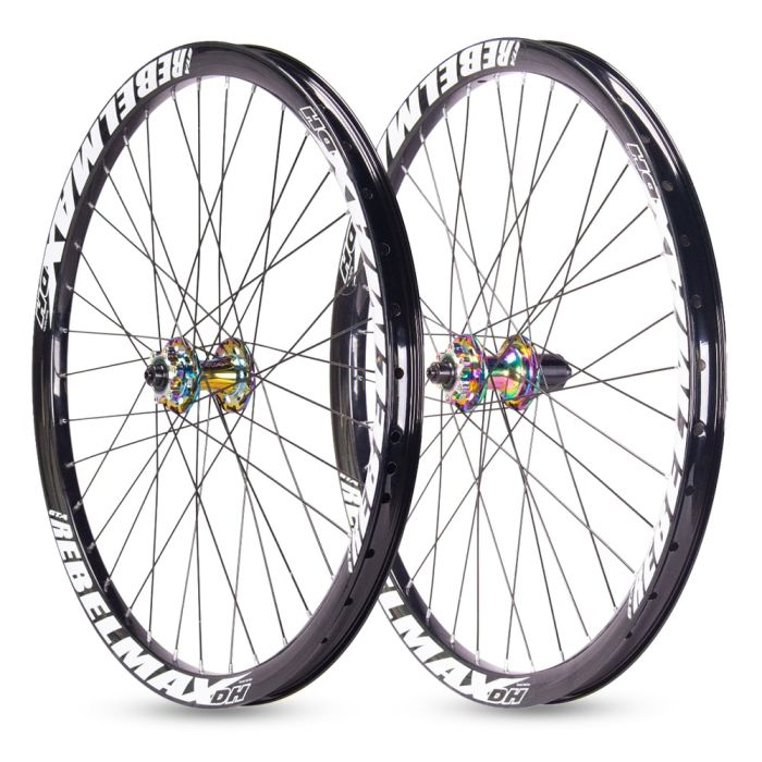 Roda Aro 26 Bike Grau Rebelmax DH PretaCubo Barulhento Camaleão