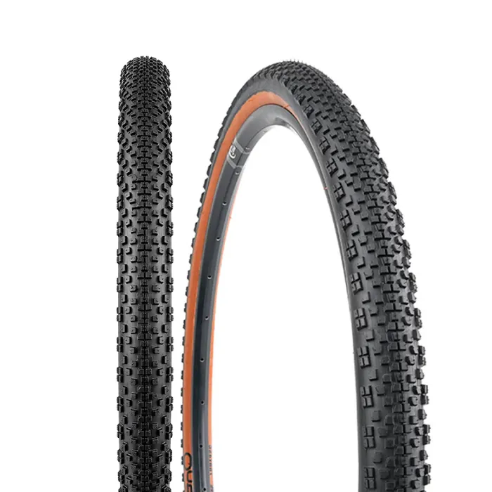 Pneu Gravel Ontrack Xpack 700x45C Tubeless Kevlar 60 TPI Preto com Faixa Marrom