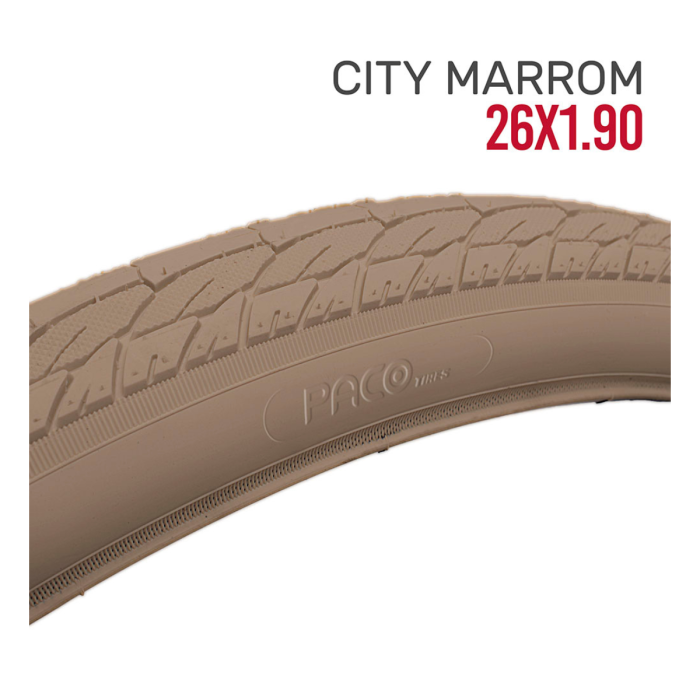 Pneu Paco City Marrom 26x1.90 