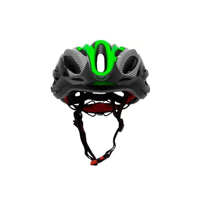 Capacete GTS Verde e Preto com Sinalizador