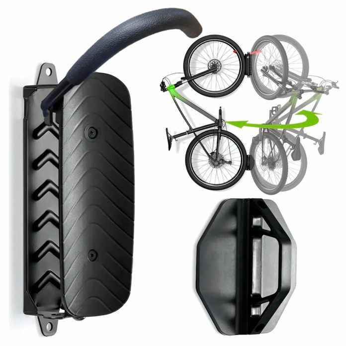 Suporte de Parede Articulado para Bicicleta Absolute em Aço - Preto