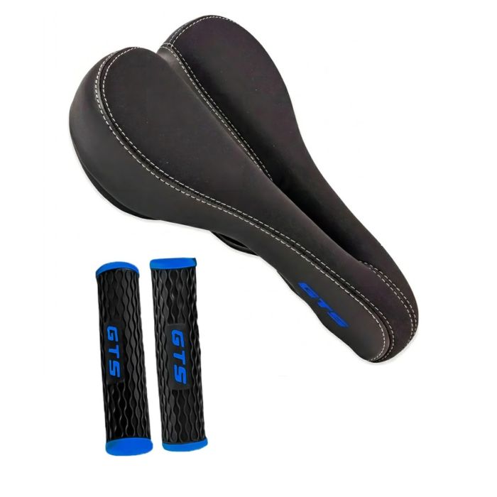 Banco Selim Gts Vazado Lycra Neoprene Super Confort&aacute;vel + Manoplas