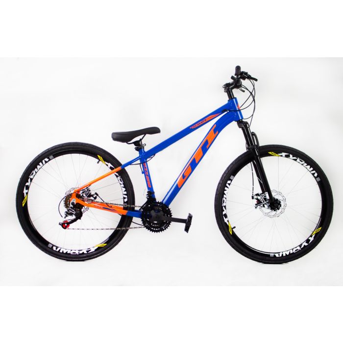 Bicicleta aro 26 Gti do Grau Freeride 21v Azul - Laranja 