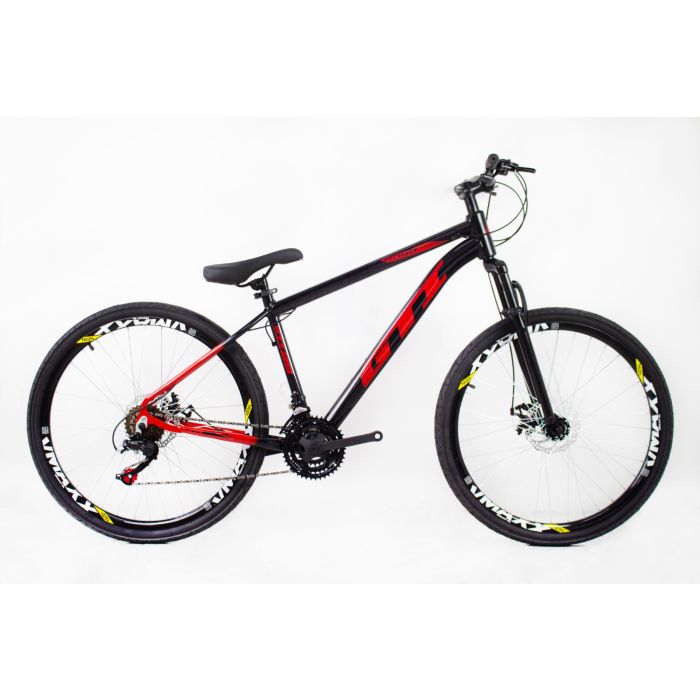 Bicicleta aro 26 Gti do Grau Freeride 21v Preto e Vermelho