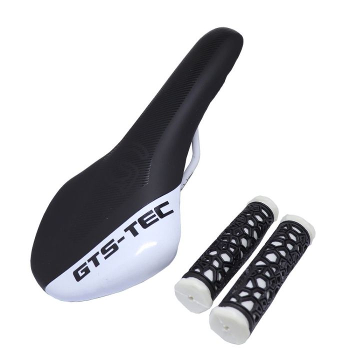 Kit Selim e Manopla Gts Speed Mtb Side Branco