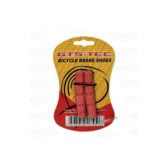 Pastilha Sapata De Freio Gts V Brake Orbital 70mm Vermelho