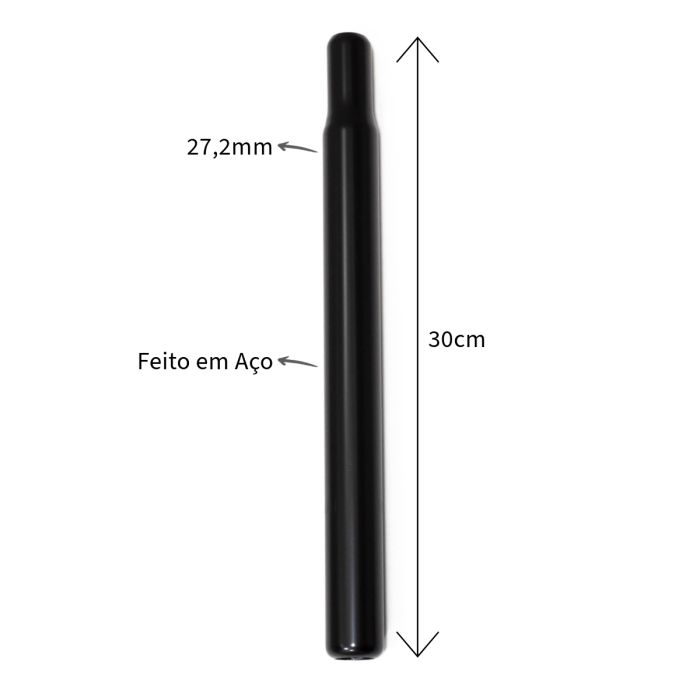 Canote Selim Banco bike 27,2mm x 300mm Aço sem carrinho