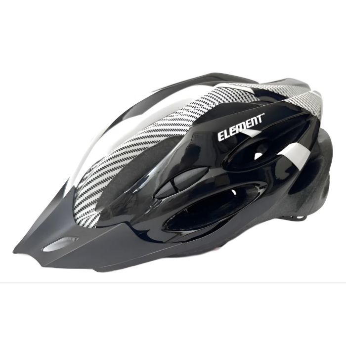 Capacete GTS Element Preto e Branco Sinalizador