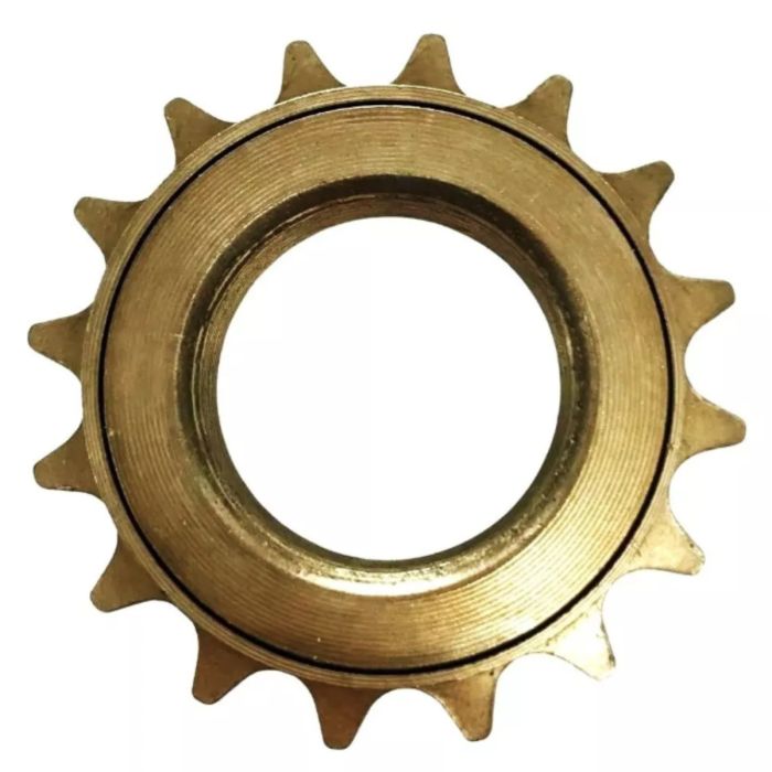Roda Livre Catraca Pinhão 16 Dentes Bike Esferada Dourada Bicicleta