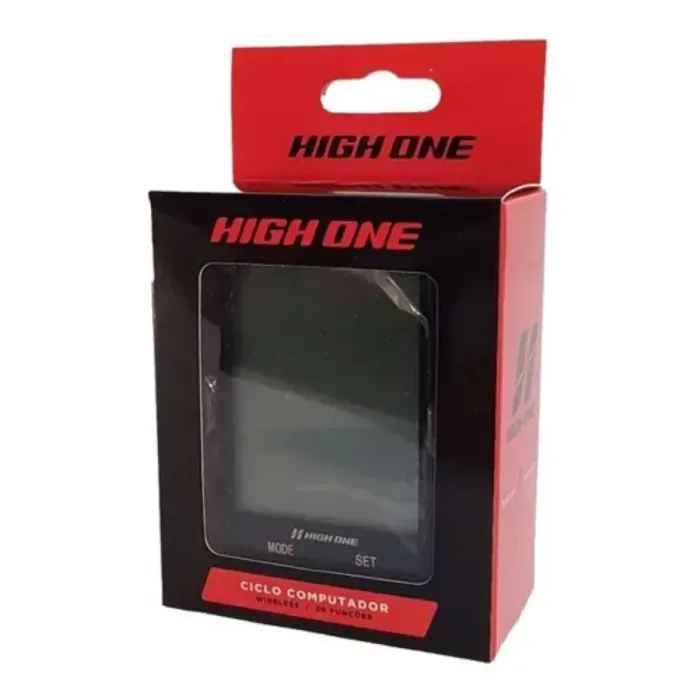 Ciclo Computador Bike High One 20 Fun&ccedil;&otilde;es Wireless C/luz