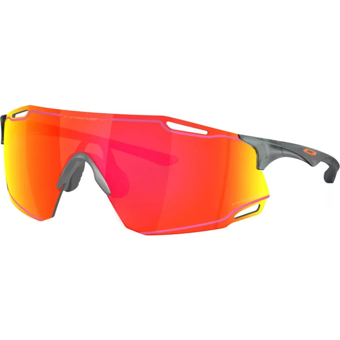 Óculos Ciclismo Oakley  Cybr Dyno Matte Crystal Black Prizm Ruby W/ Pink Ink