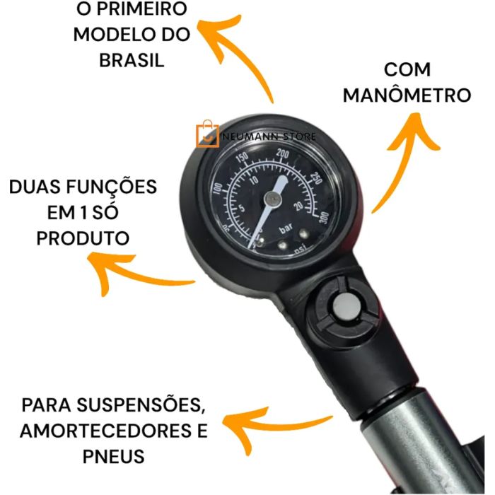 Bomba de Ar Pneu e Suspensão Absolute Nero