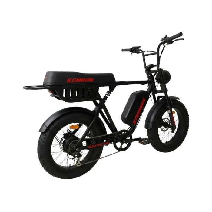 Bicicleta Elétrica Konnan Advantage 750w Aro 20 Preto/Vermelho