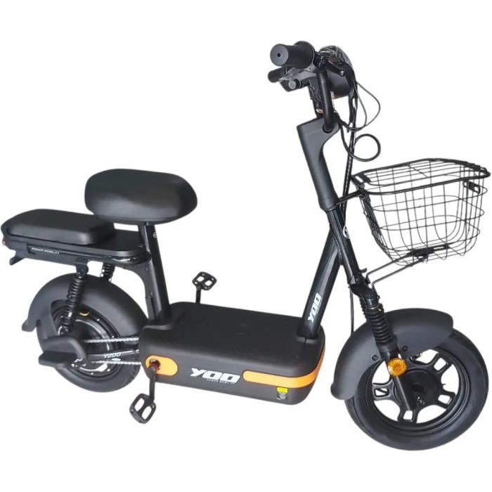 Bicicleta Scooter Elétrica Yoo Mobility Y-200 350w Farol Led Laranja