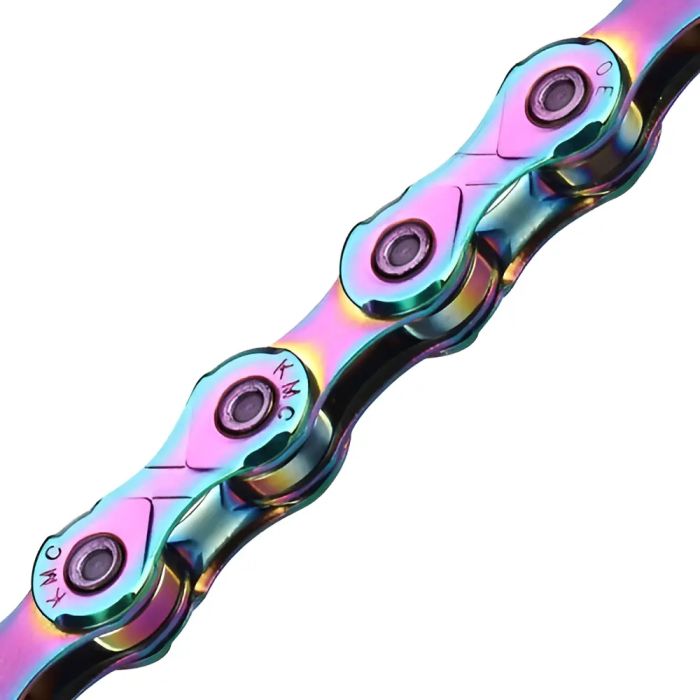 Corrente Bicicleta KMC X12 Aurora Rainbow 12 Velocidades 126 Elos