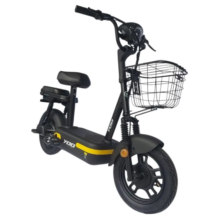 Bicicleta Scooter Elétrica Yoo Mobility Y-200 350w Farol Led Amarela