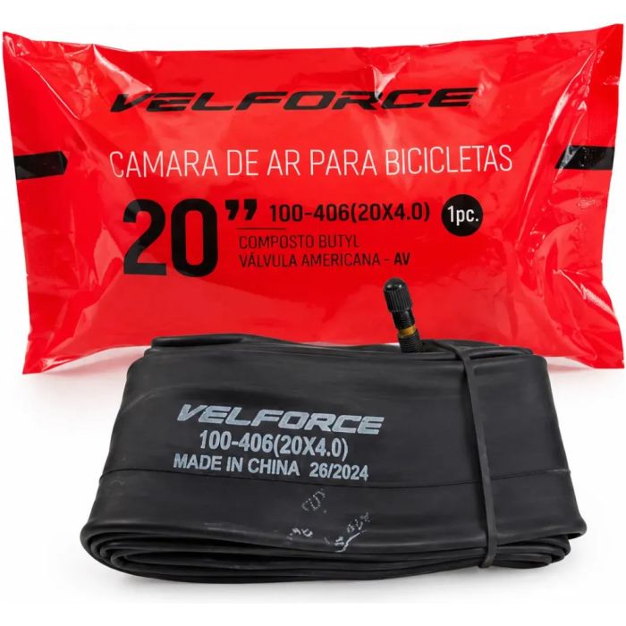 C&acirc;mara de Ar Veloforce Fat Chopper Aro 20 x 4.00 V&aacute;lvula Schrader 35mm