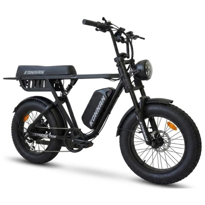 Bicicleta Elétrica Konnan Advantage 750w Aro 20 Preto/branco