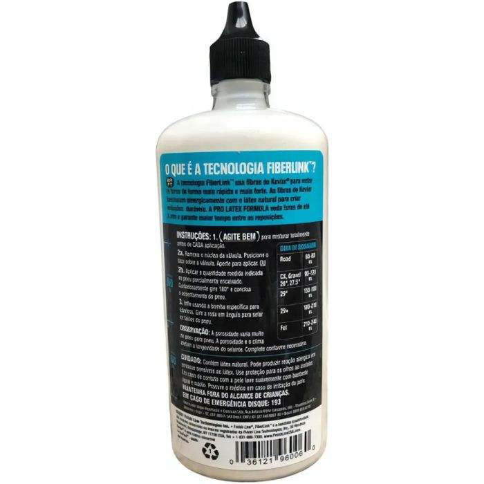 Selante para Pneu Tubeless Finish Line FiberLink Kevlar 240 ml