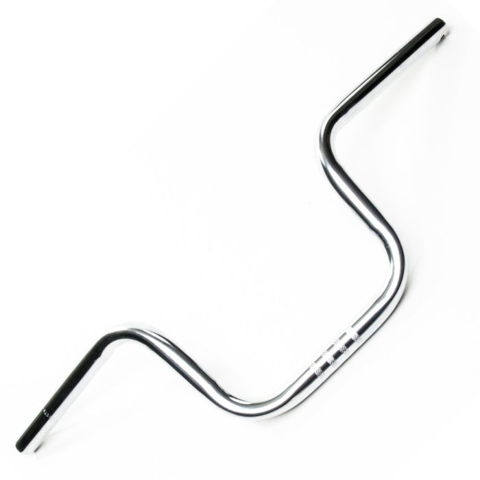 Guidão Aco Para Bicicleta Estilo Moto Cg Titan Bike Alto Retrô Cromado