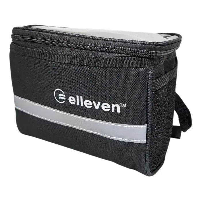 Bolsa De Guidão Elleven 1,7lts Impermeável C/ Porta Celular Bolso Preta