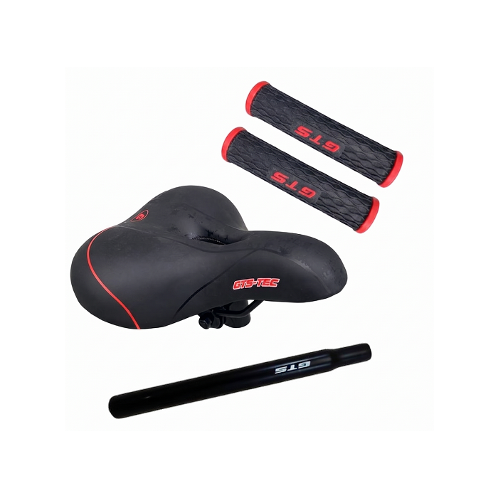 Kit Selim  Manopla e Canote Largo Confort Gts Super Vermelho