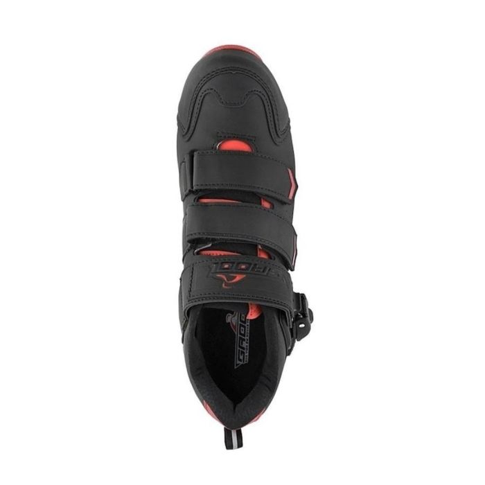 Sapatilha Ciclismo Mtb Grool Preto com Laranja Tamanho 41BR