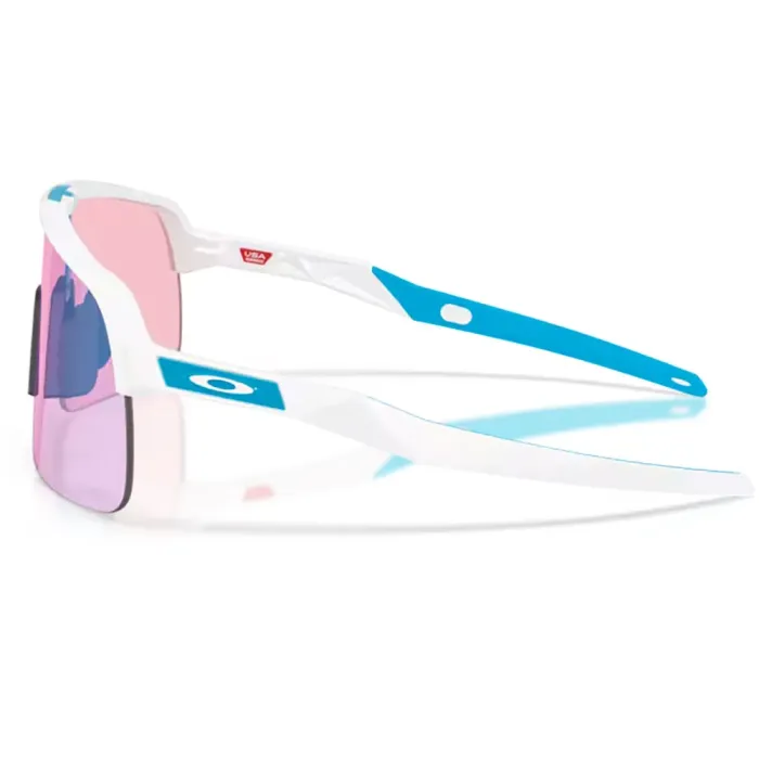 Óculos Ciclismo Oakley Sutro Lite Matte White Prizm Transitions Cobalt 