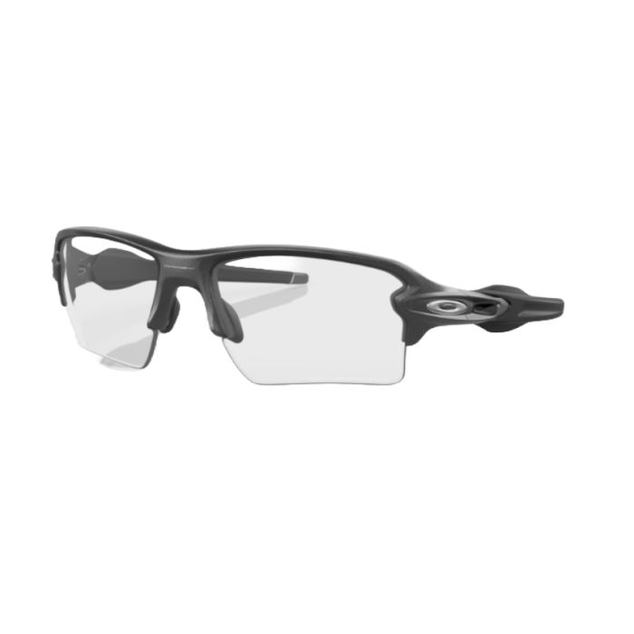  Óculos Ciclismo Oakley Flak 2.0 XXL Steel Clear Photochromic Black
