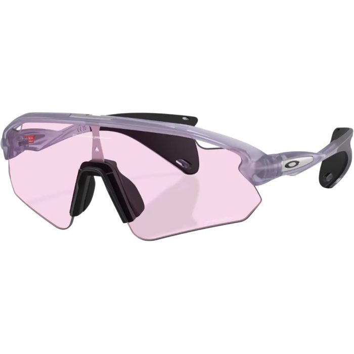 Óculos Ciclismo Oakley Stunt Devil A Trans Lilac Lente Prizm Low Light