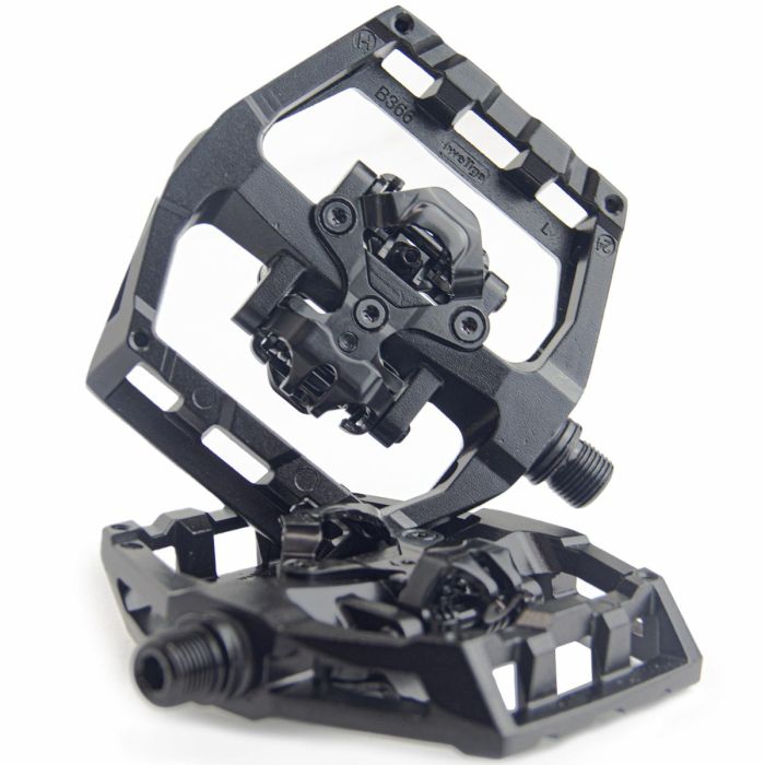 Pedal Plataforma Com Clip Wellgo B366b Aluminio C/ Tacos