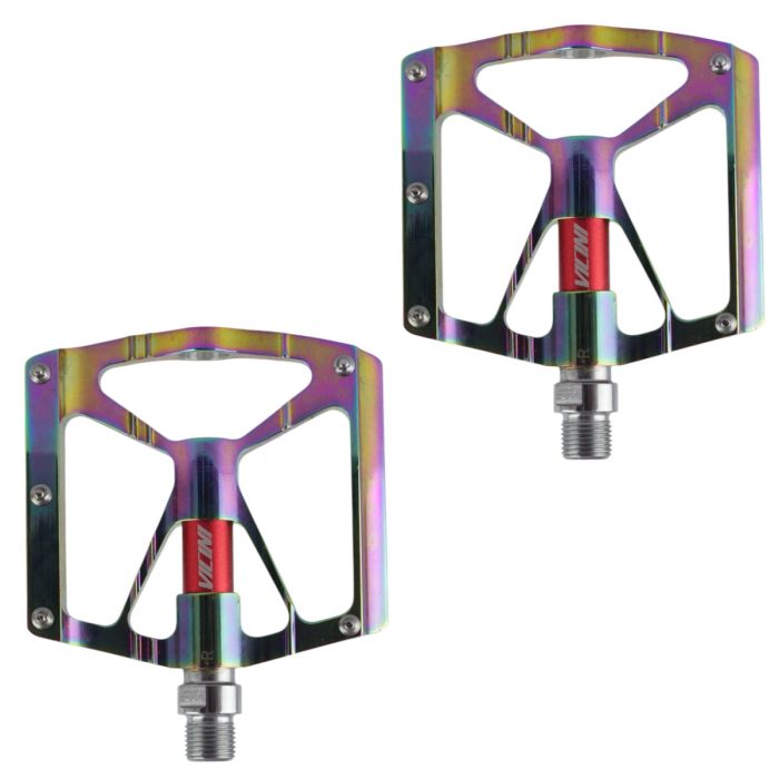 Pedal Plataforma 9/16 Rosca Grossa Alumínio Bike Eixo Cromoly Vicini