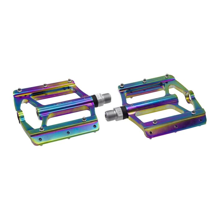 Pedal Plataforma Alumínio 6061 Bike Eixo Cromoly Pinos removíveis Gta - Camaleão
